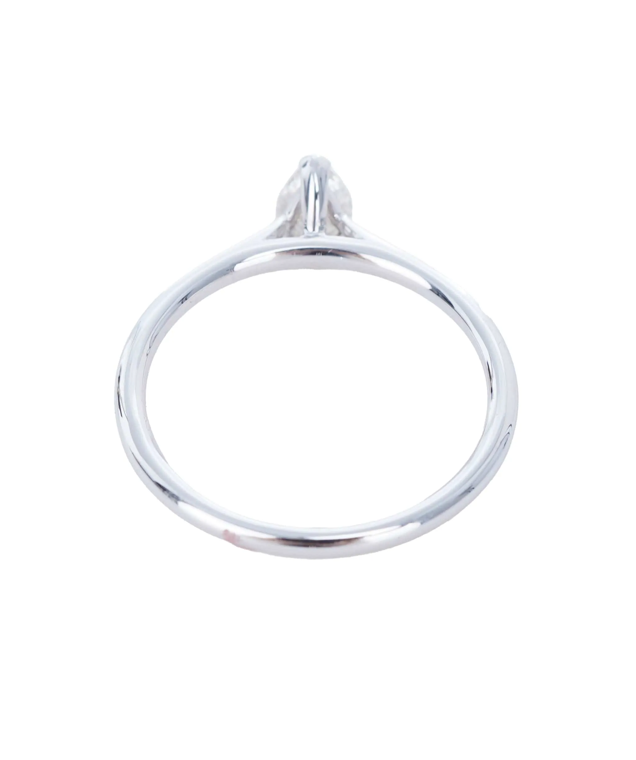 0.4 CT PEAR WHITE WHITE GOLD RING SIZE M ANL-S22-5