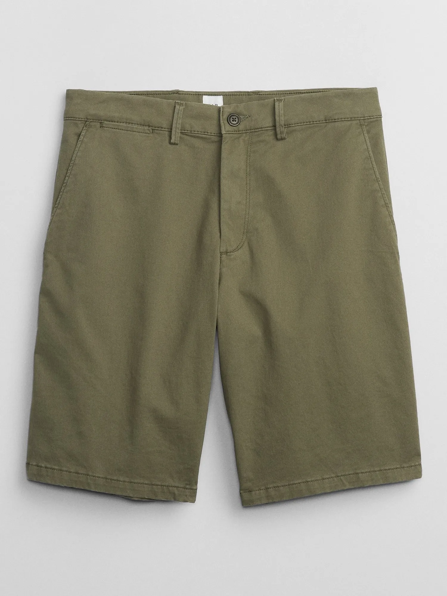 10" Essential Khaki Shorts with Washwell