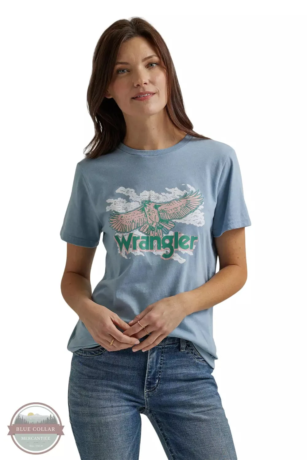 112344175 Retro Soaring Eagle Regular Fit T-Shirt