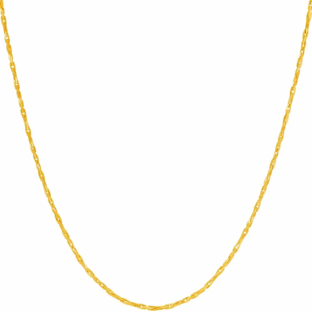 1.2mm Flat Cobra Chain Necklace