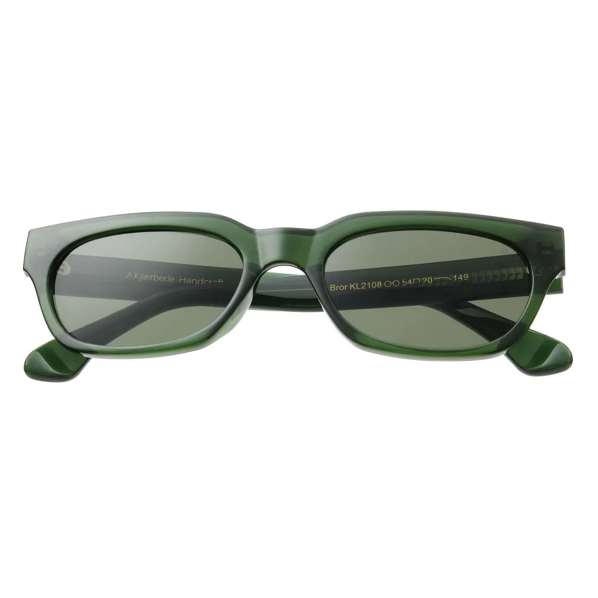 A. Kjrbede sunglasses Bror Dark Green Transparent