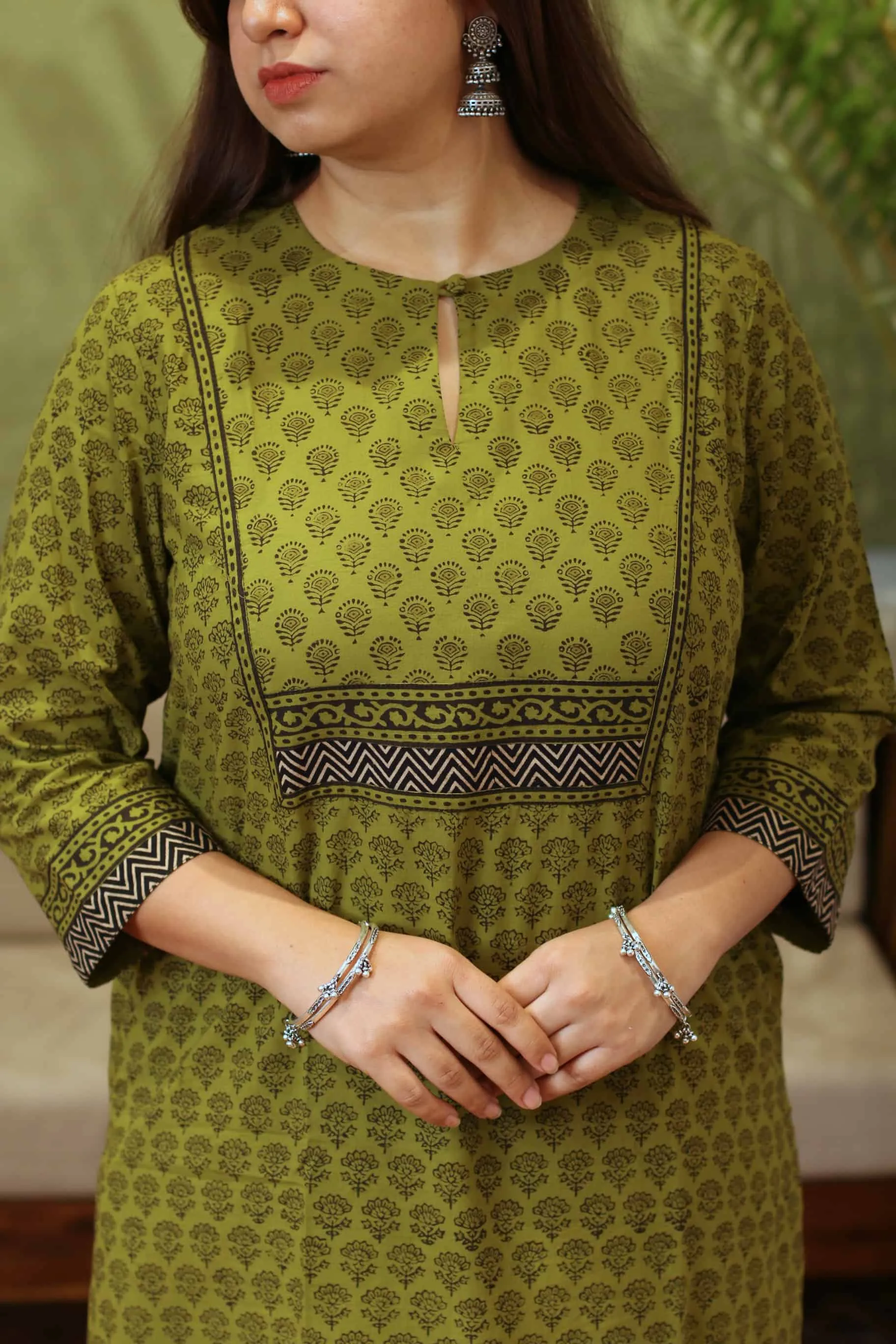 Aanya Bagru Patchwork Kurta