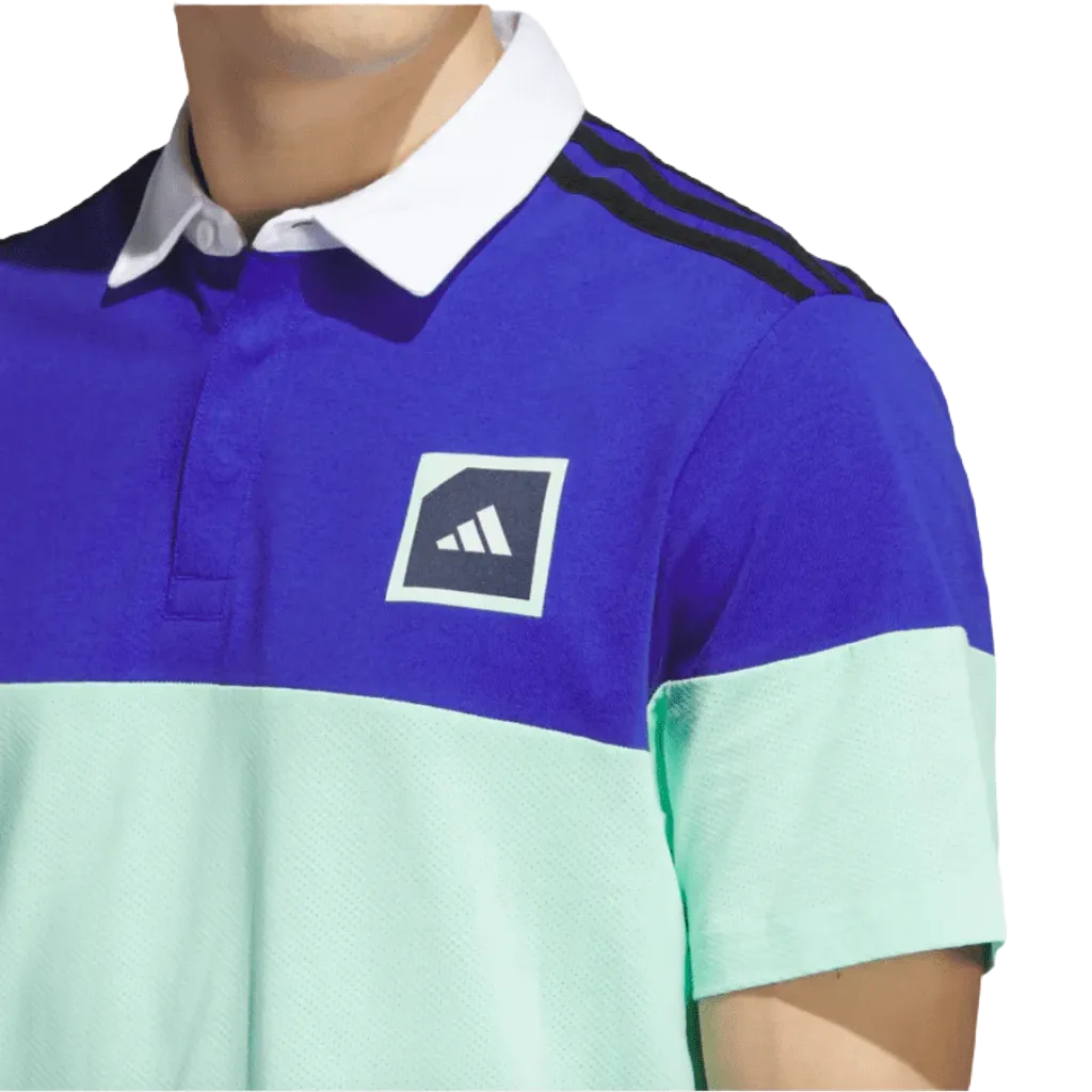 Adicross Block Golf Polo Shirt - Blue