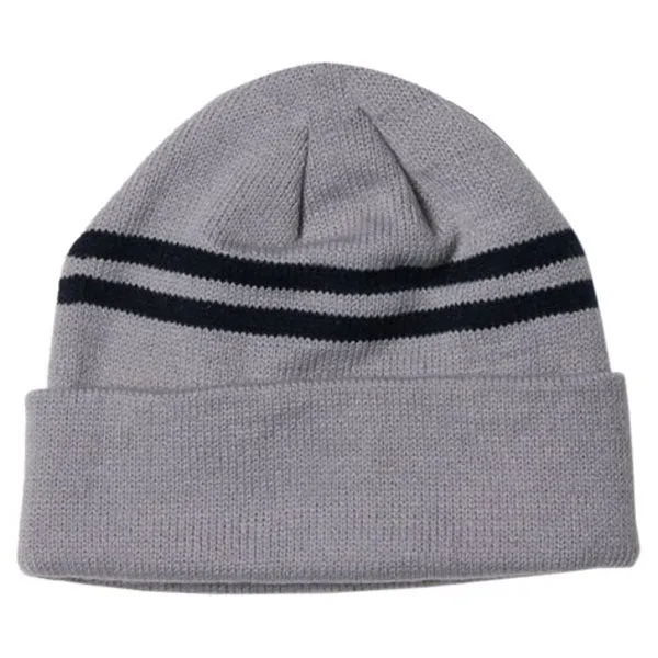 AHEAD Grey/Navy Toque Double Stripe