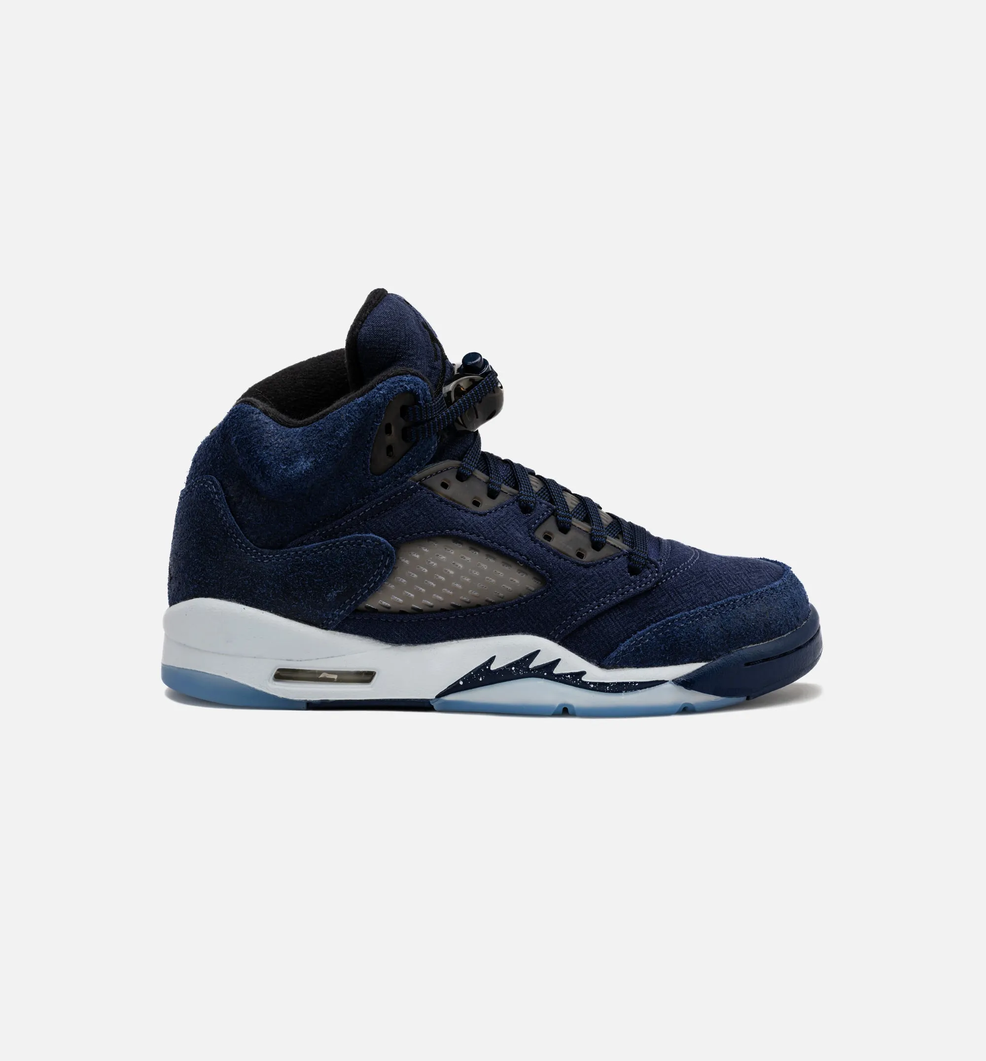 Air Jordan 5 Retro Midnight Navy Grade School Lifestyle Shoe - Midnight Navy/Black/Football Grey