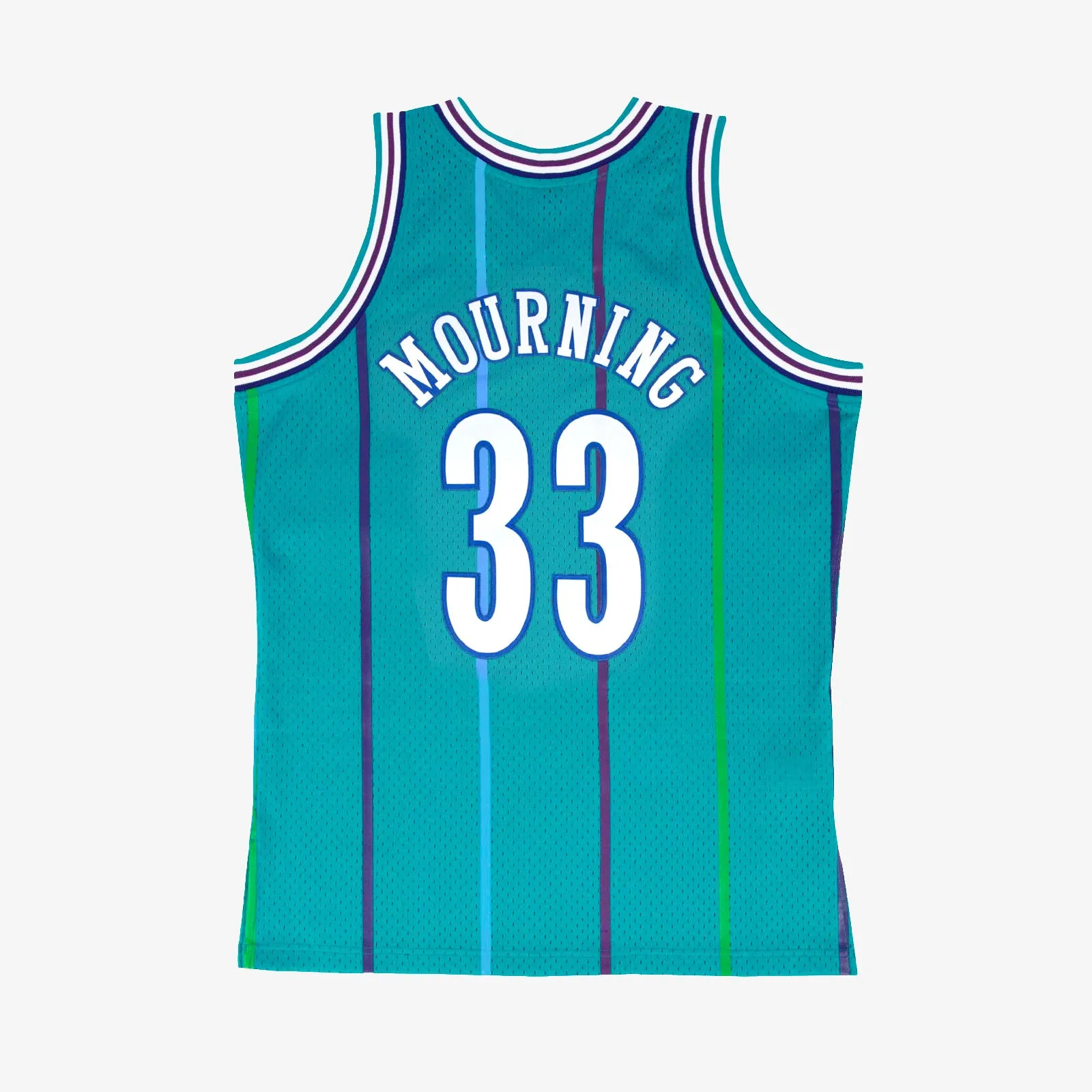 Alonzo Mourning Charlotte Hornets 92-93 HWC Swingman Jersey - Teal