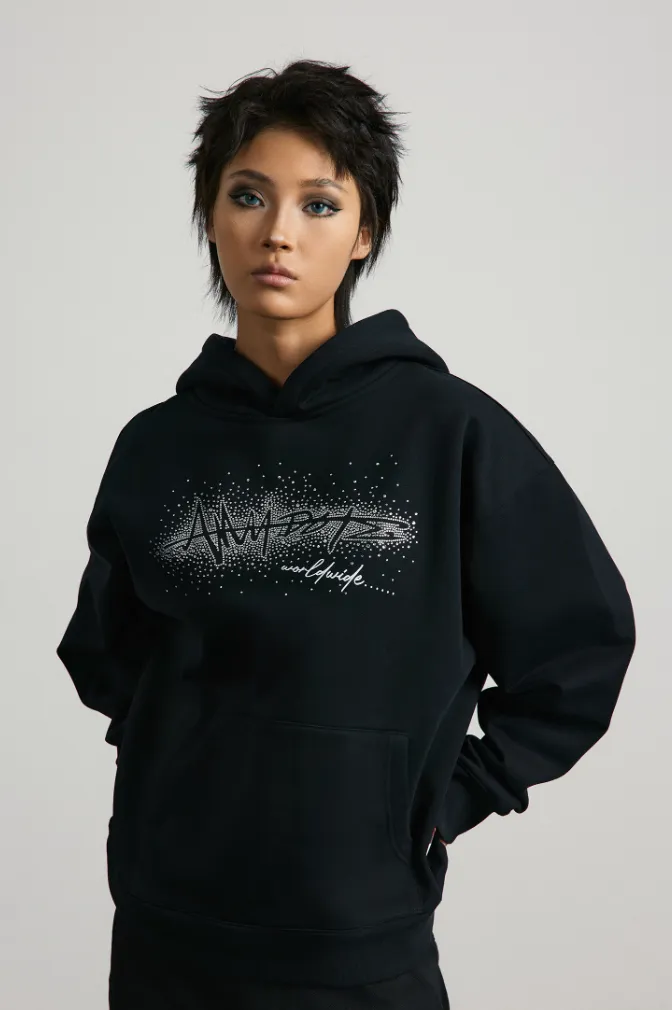 ANTIDOTE Gradient Rhinestone Hoodie