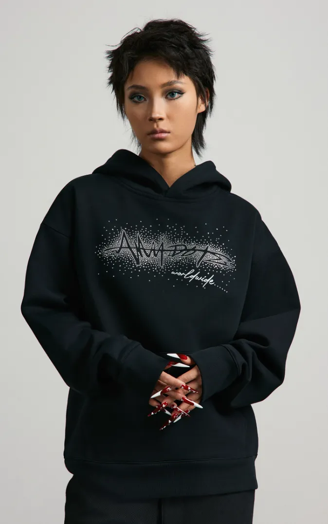 ANTIDOTE Gradient Rhinestone Hoodie