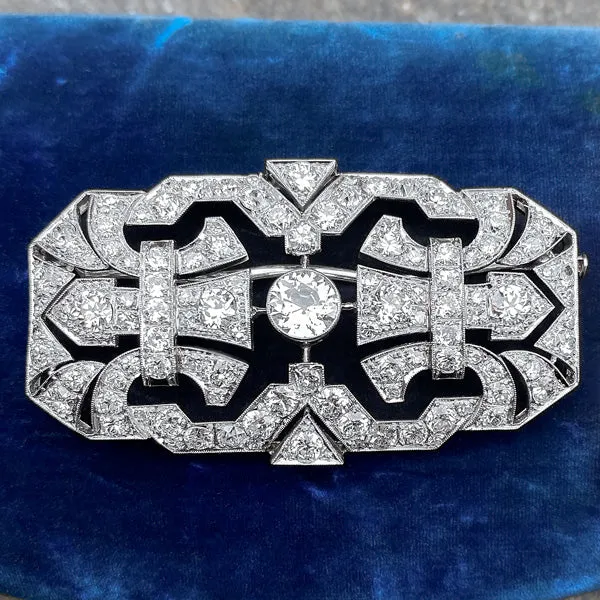 Art Deco Diamond Pin