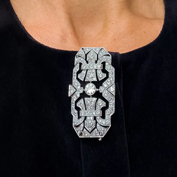 Art Deco Diamond Pin