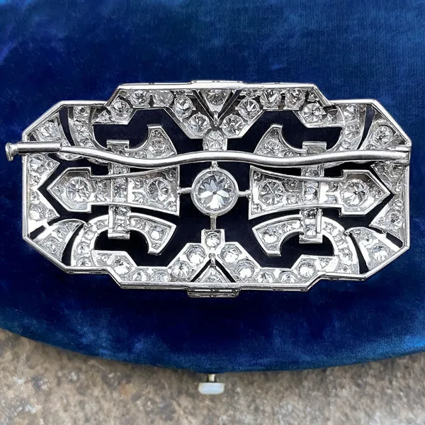 Art Deco Diamond Pin