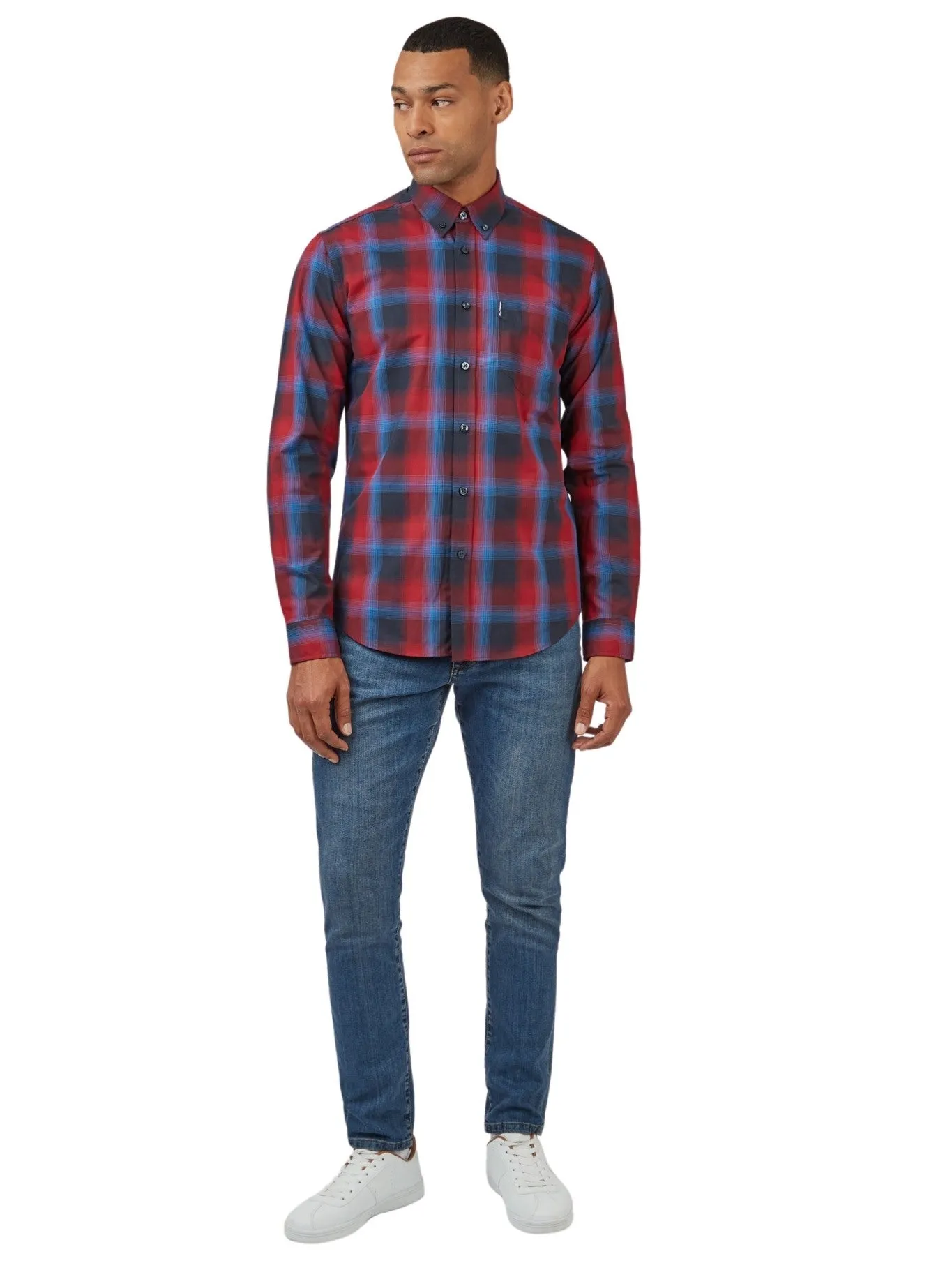 Ben Sherman Mens Gradient Check Shirt