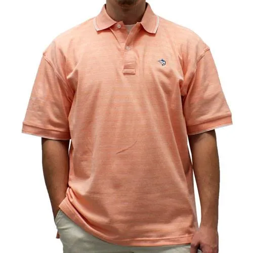 Biscayne Bay Short-Sleeve Striped  Polo - 7200-410 Mango