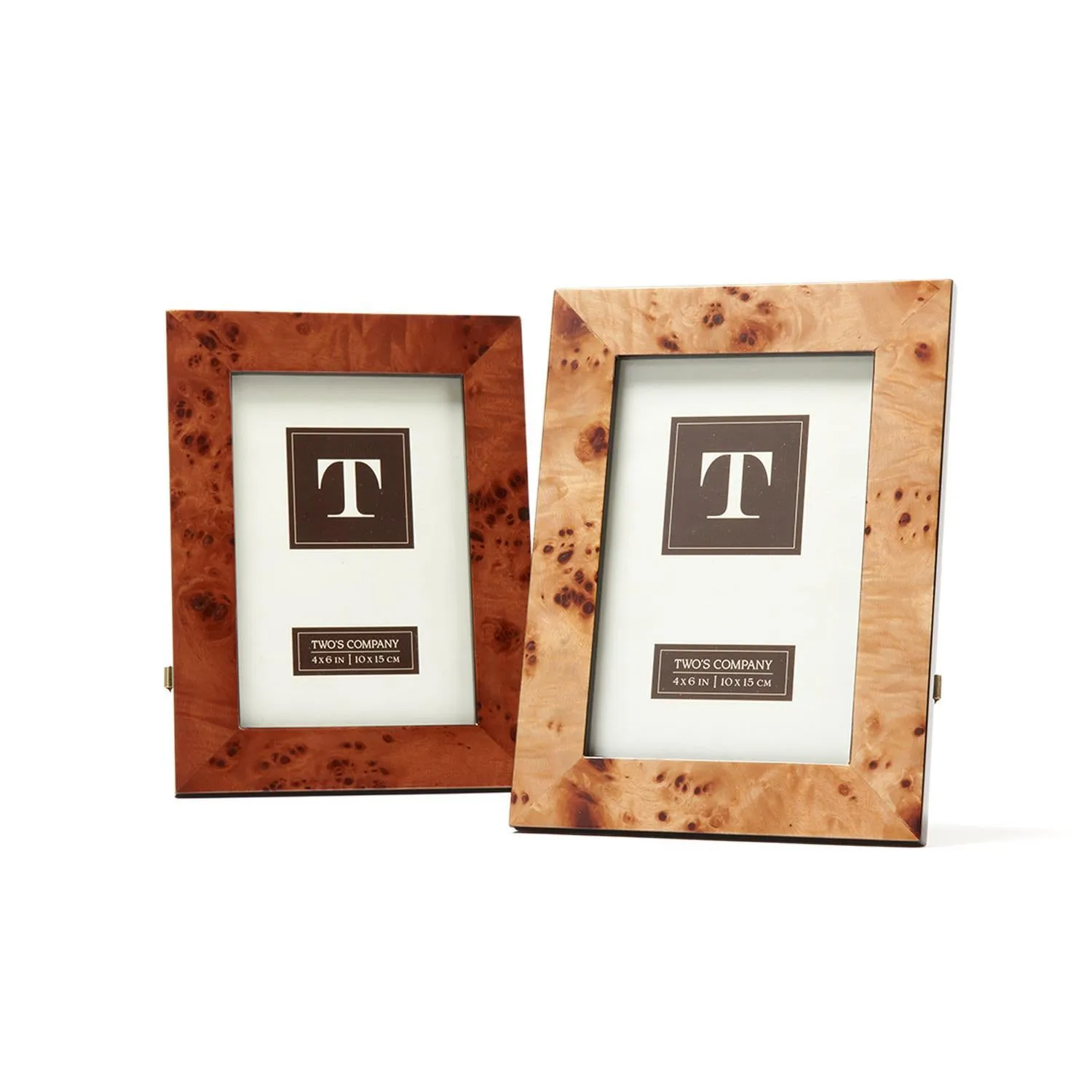 Burled Wood 4 x 6 Photo Frame in Gift Box LP