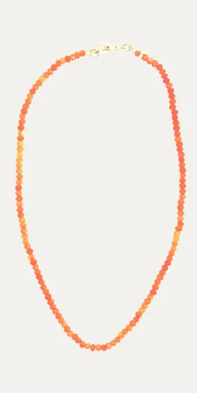 Charlotte Coral Quartz Gemstone Necklace | Peace