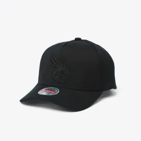 Charlotte Hornets All Black Logo Classic Redline Snapback