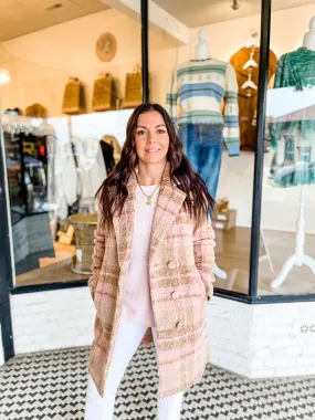 Charlotte Jacket | Beige Plaid