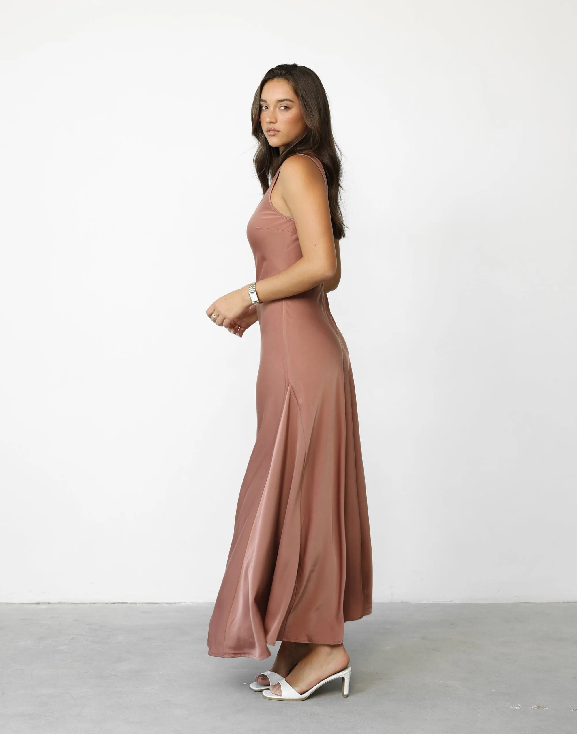 Charlotte Maxi Dress (Dusty Rose)