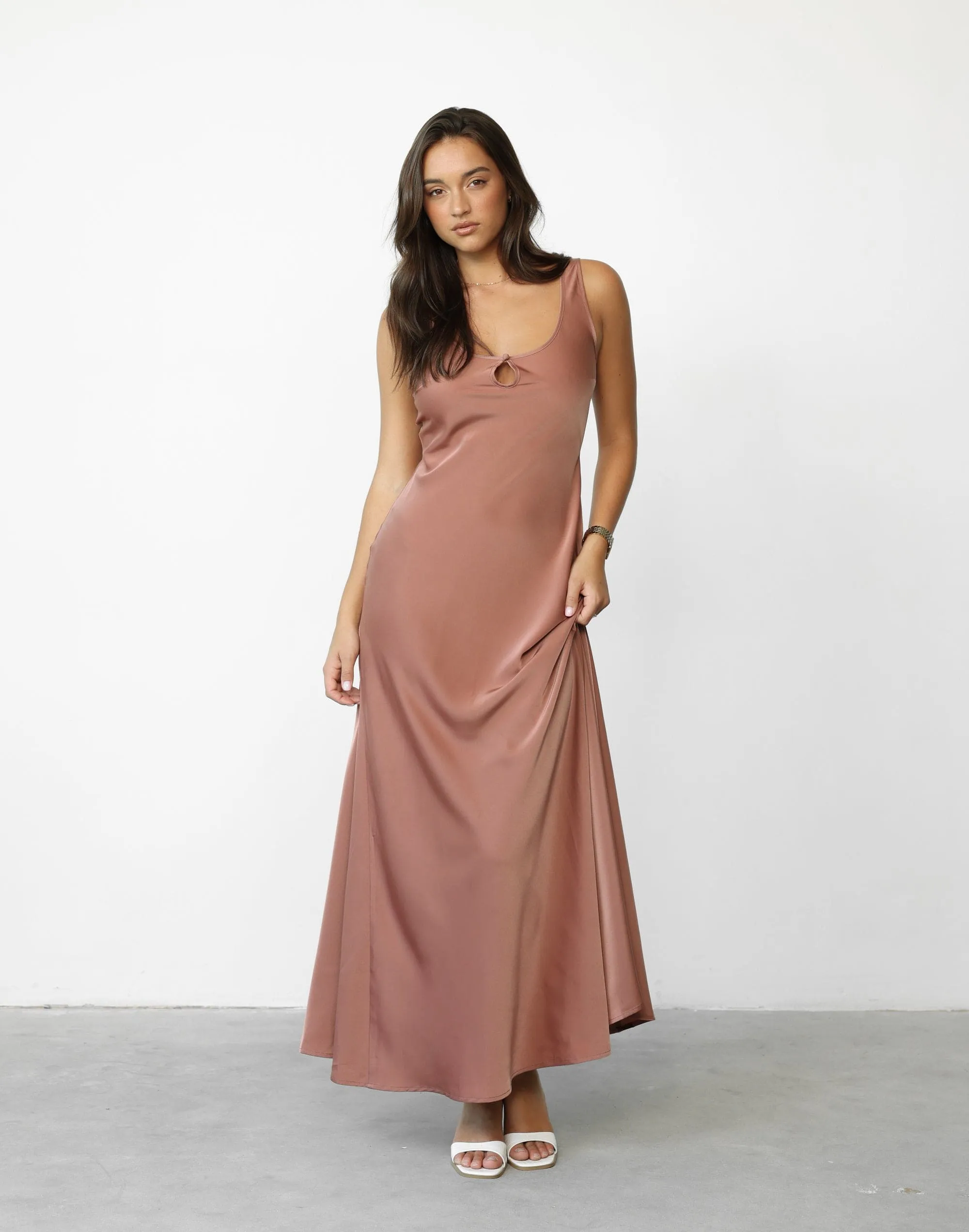 Charlotte Maxi Dress (Dusty Rose)