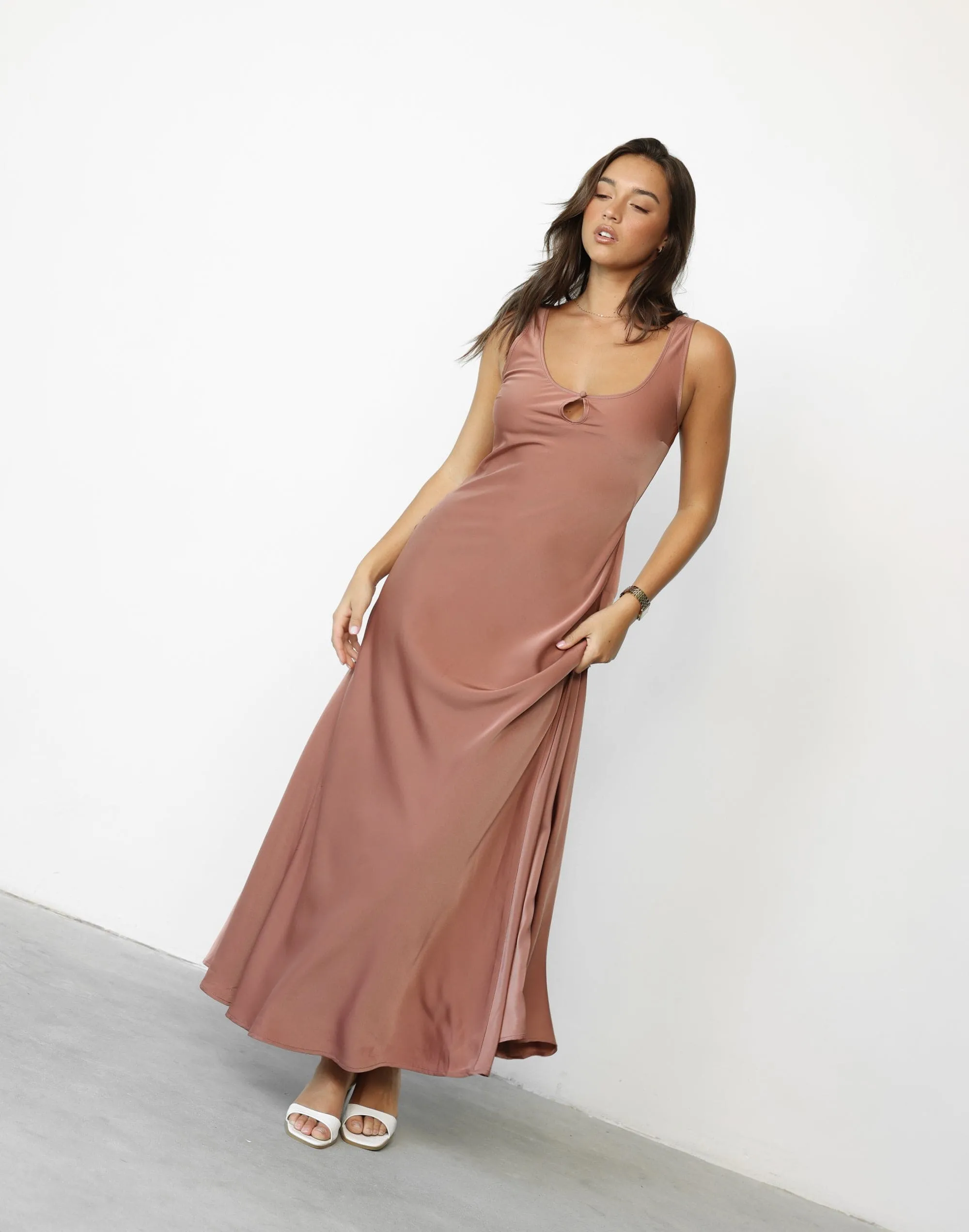 Charlotte Maxi Dress (Dusty Rose)