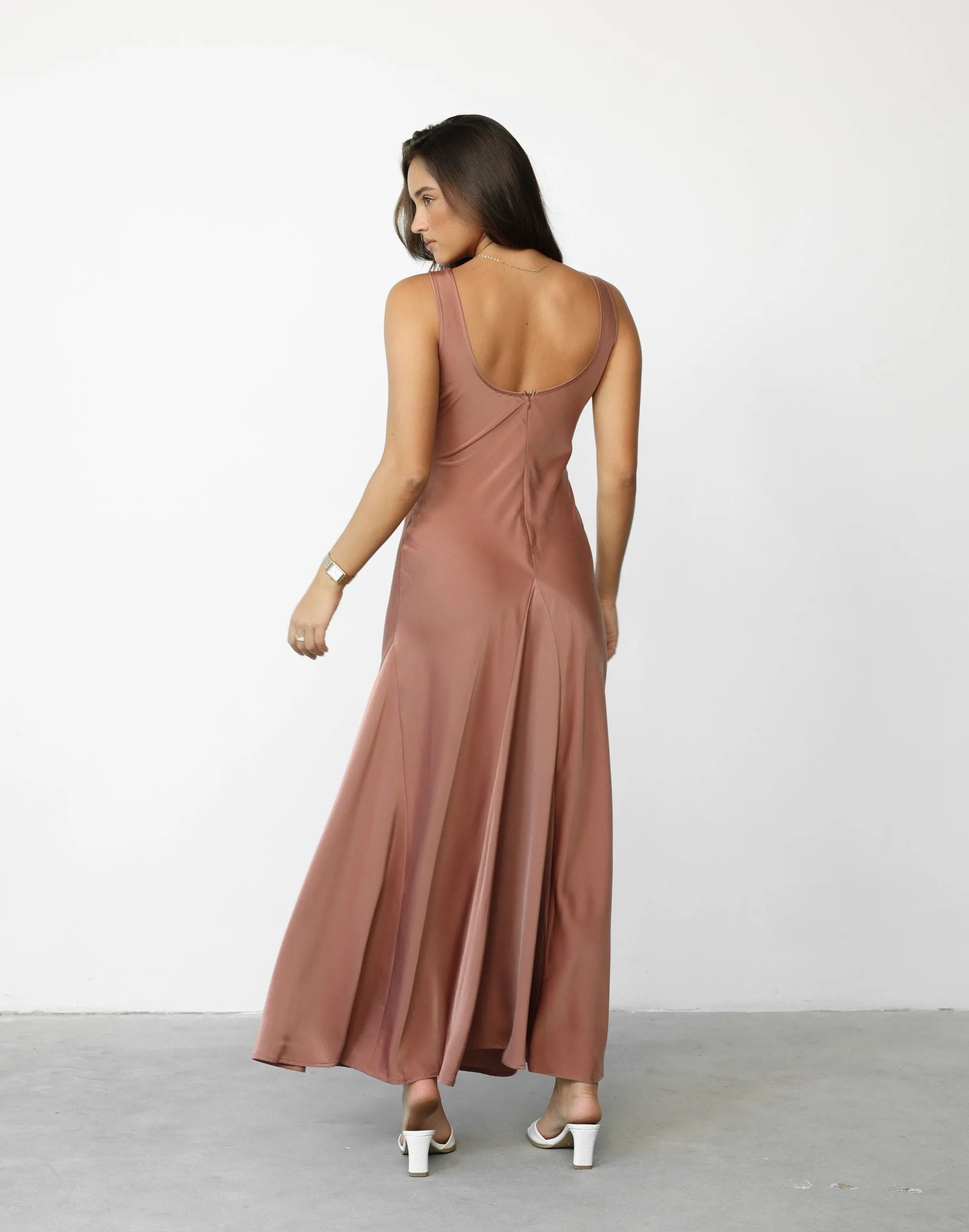 Charlotte Maxi Dress (Dusty Rose)