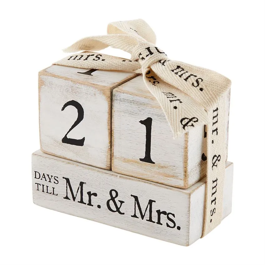 Countdown Mr & Mrs Block Set