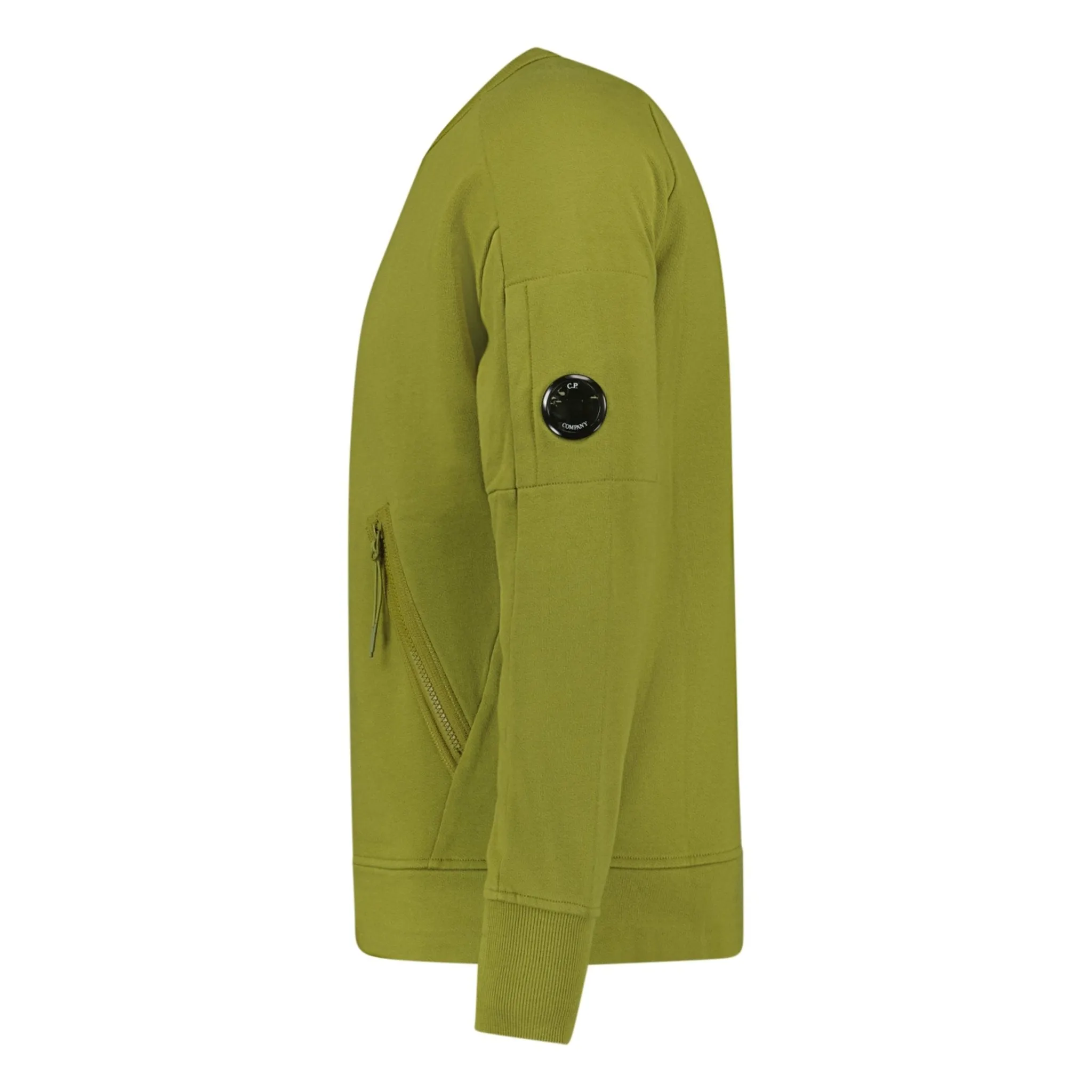 CP COMPANY ARM LENS SWEATSHIRT KHAKI