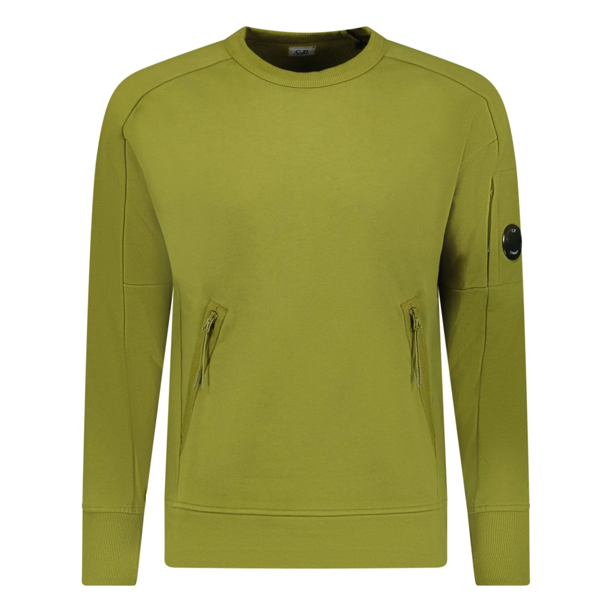 CP COMPANY ARM LENS SWEATSHIRT KHAKI