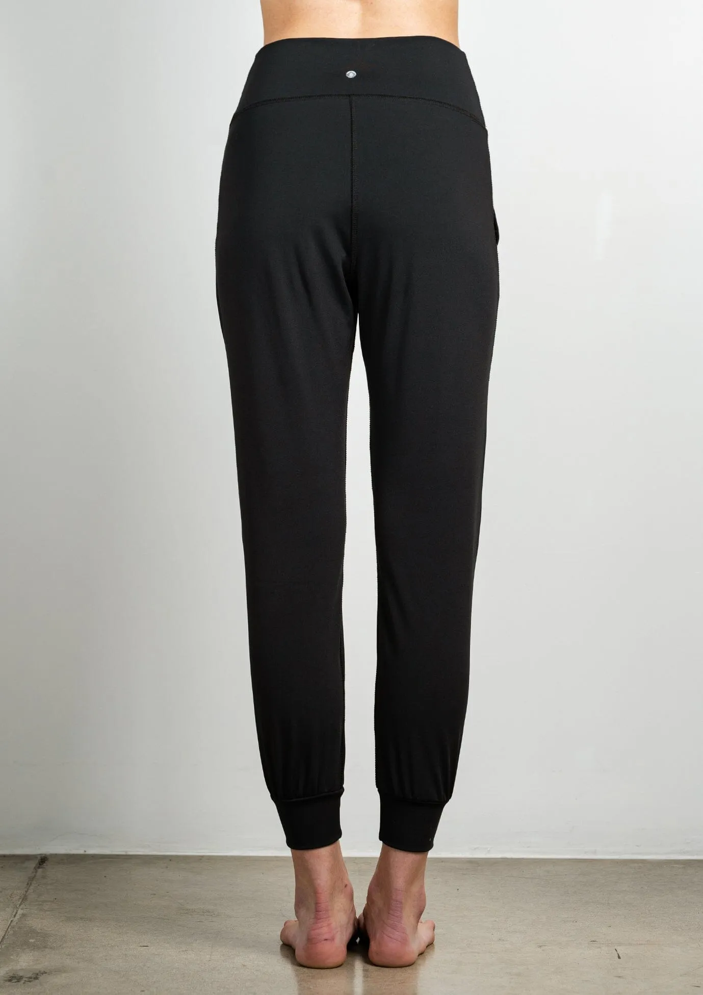 Cross Waist Jogger - Black