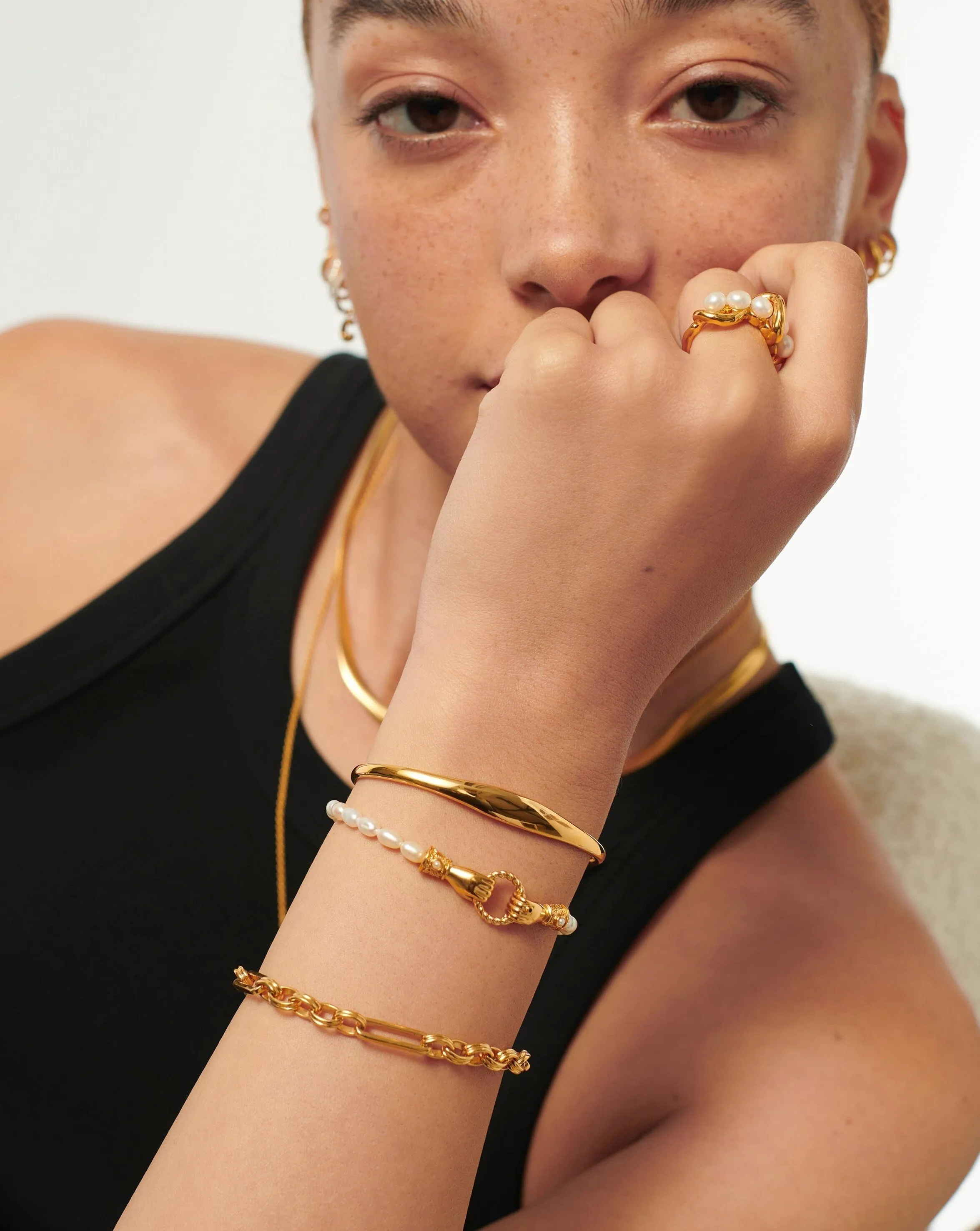 Engravable Cuff Bracelet | 18ct Gold Plated Vermeil