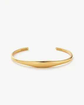 Engravable Cuff Bracelet | 18ct Gold Plated Vermeil