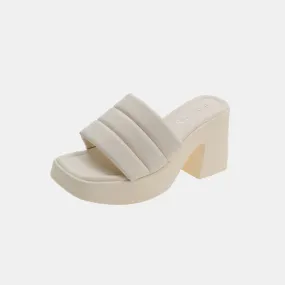 Explore More  Collection - Open Toe Block Heel Sandals