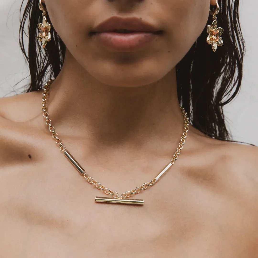 F H Classic Rolo Necklace GOLD