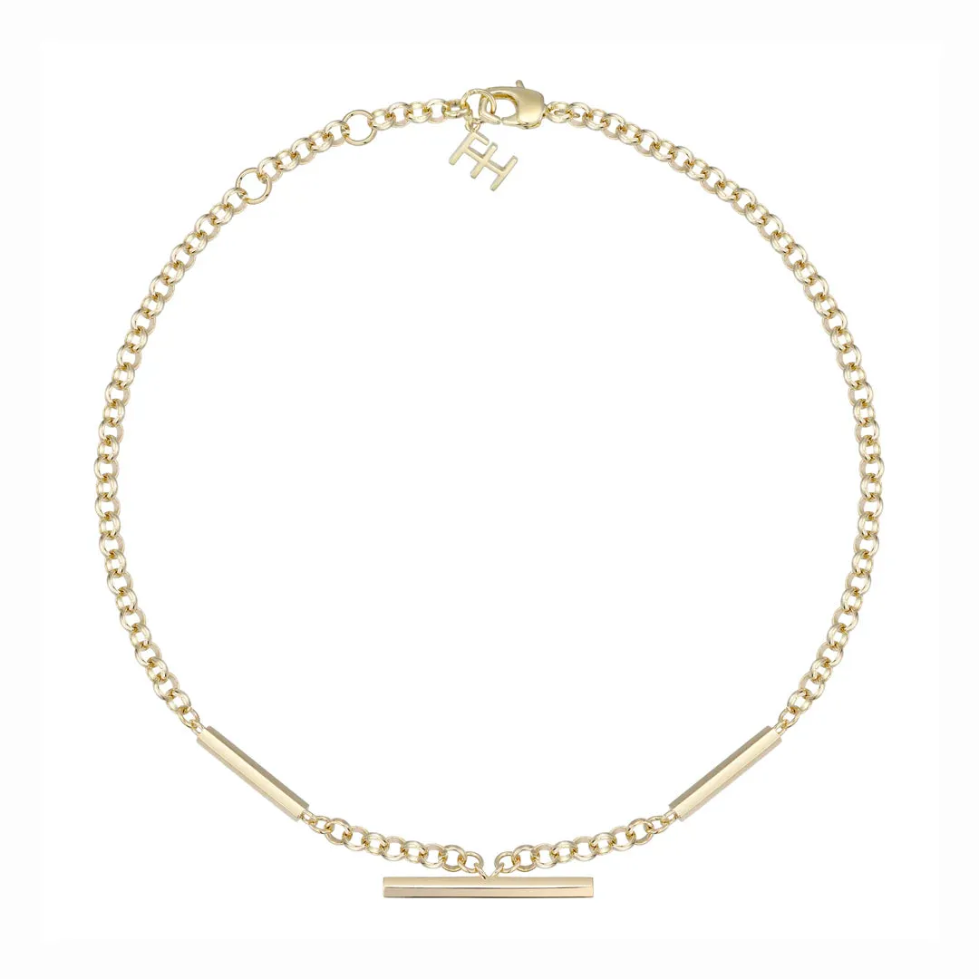 F H Classic Rolo Necklace GOLD