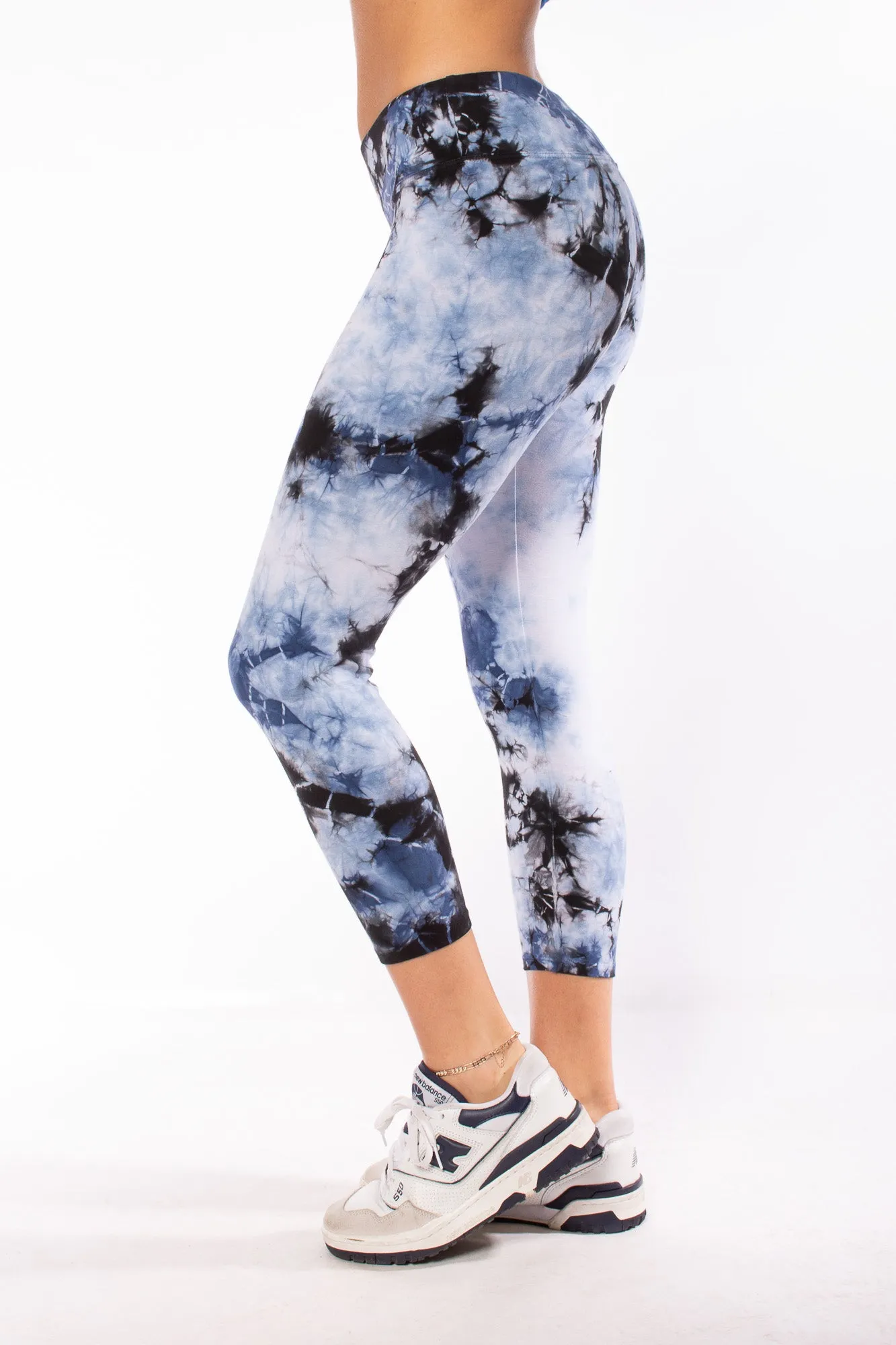 Flat Waist Capri (Style W-374, Tie-Dye LIC1) by Hard Tail Forever