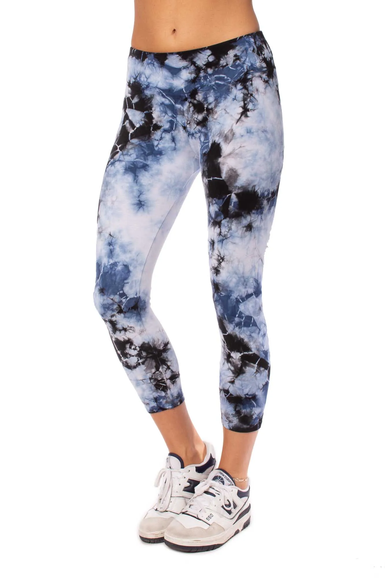 Flat Waist Capri (Style W-374, Tie-Dye LIC1) by Hard Tail Forever