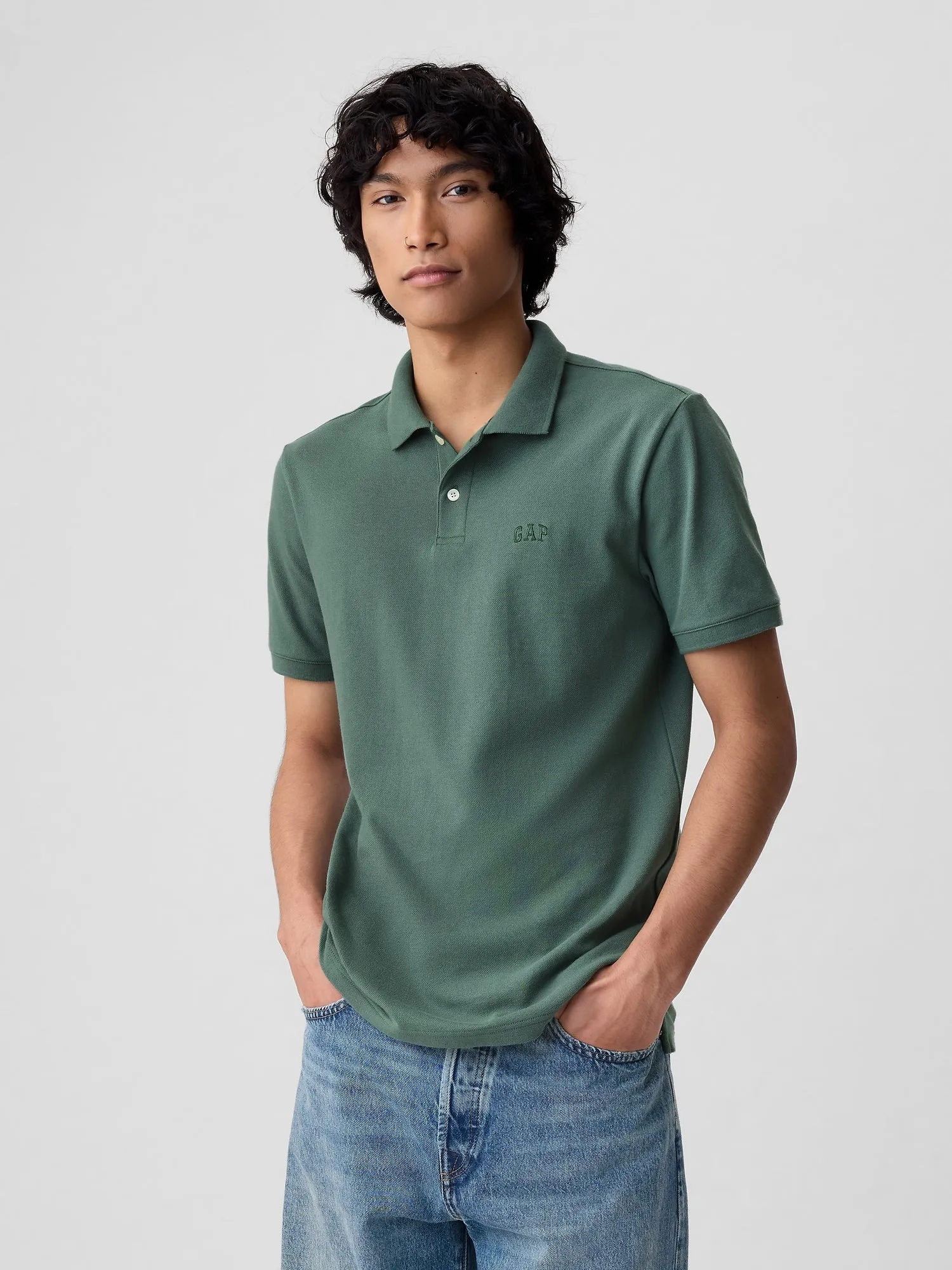 Gap Logo Pique Polo Shirt