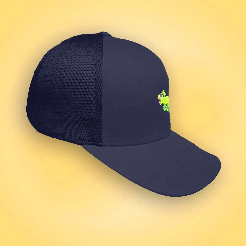 Gecko Flexfit Snapback Trucker Hat Navy