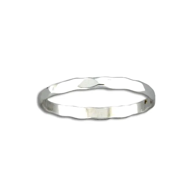 Hammered Sterling Silver Band