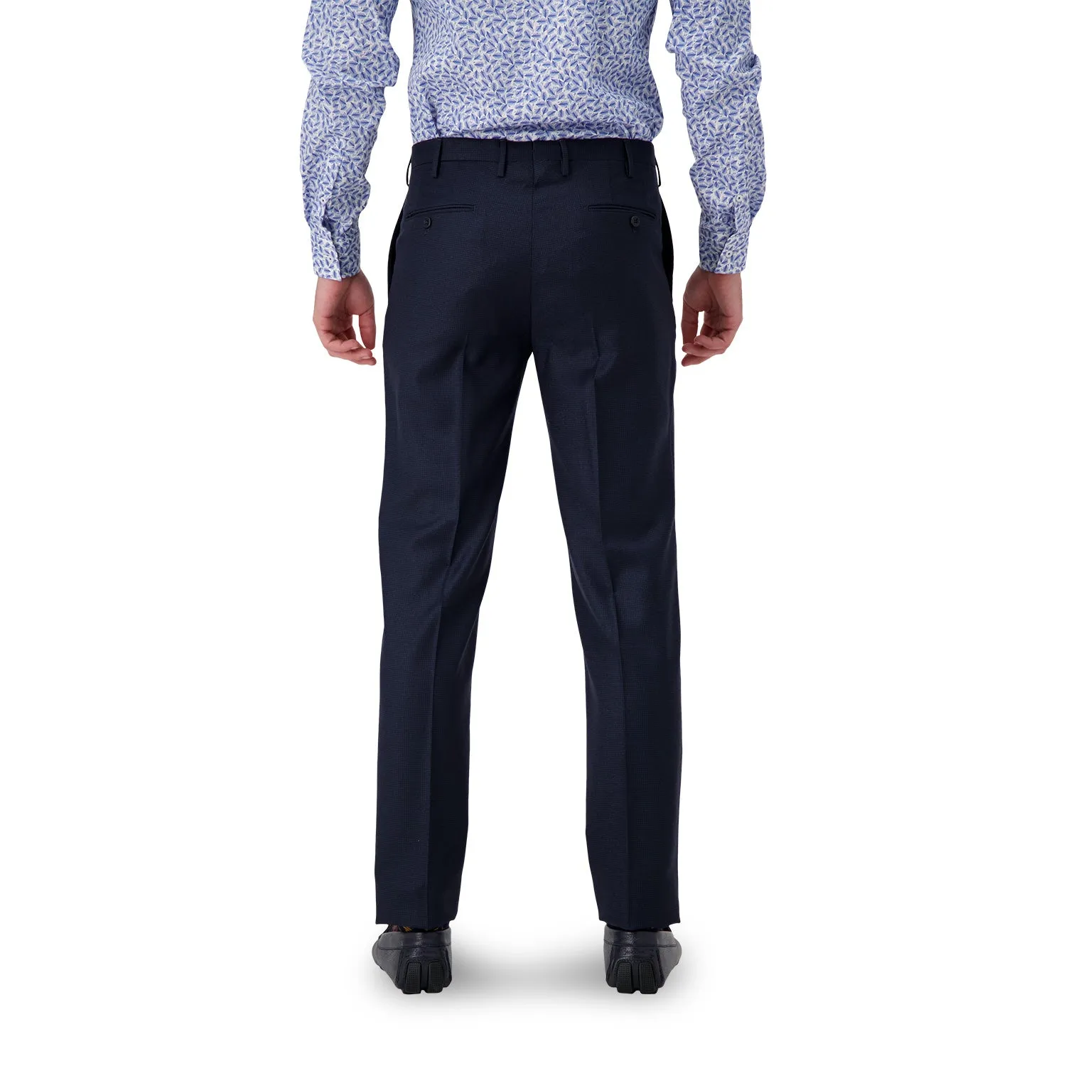 Incotex Navy Pattern Trousers