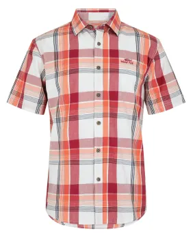 Judd Short Sleeve Check Shirt - Chilli Red