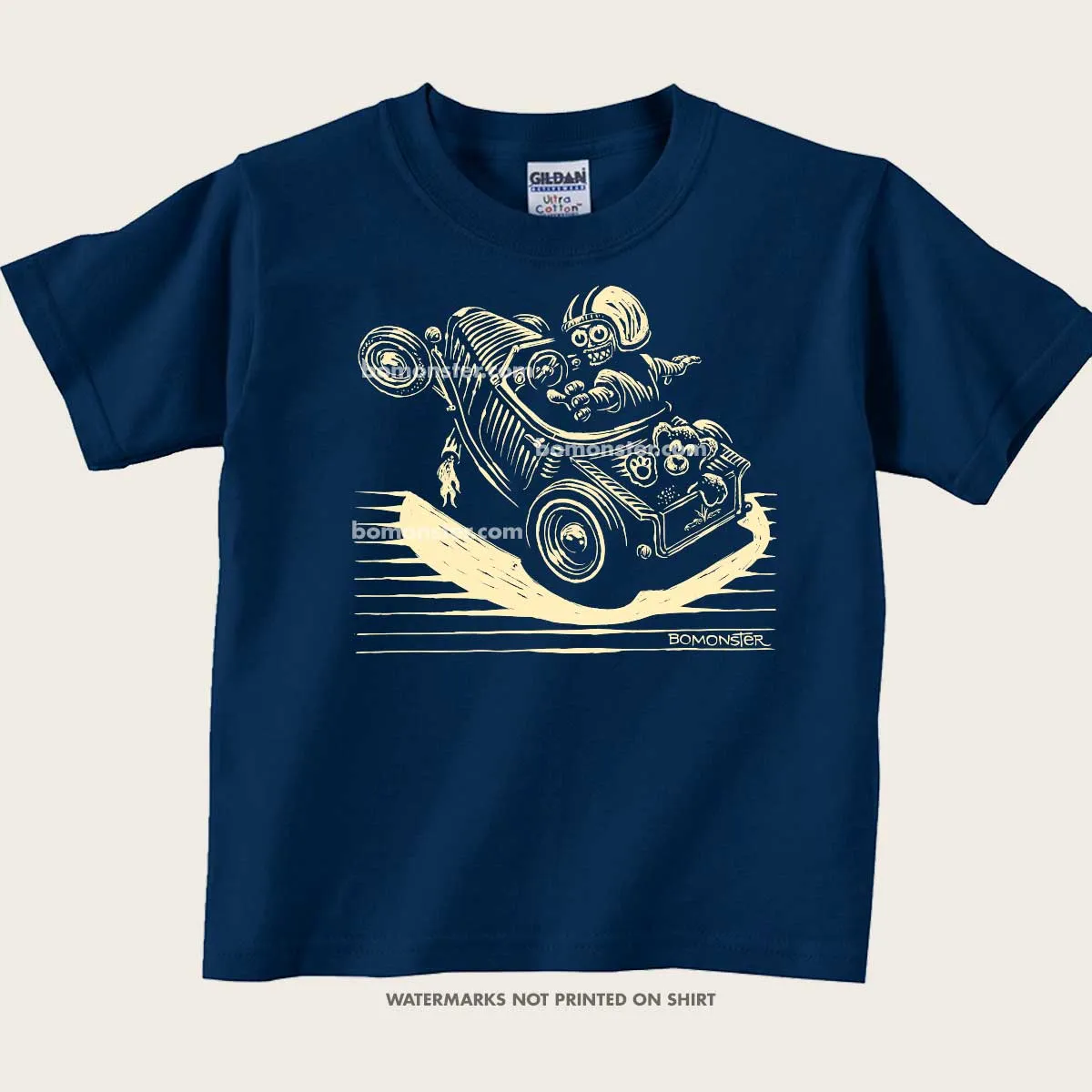 Kid's Hot Rod T-Shirt "No Hands"