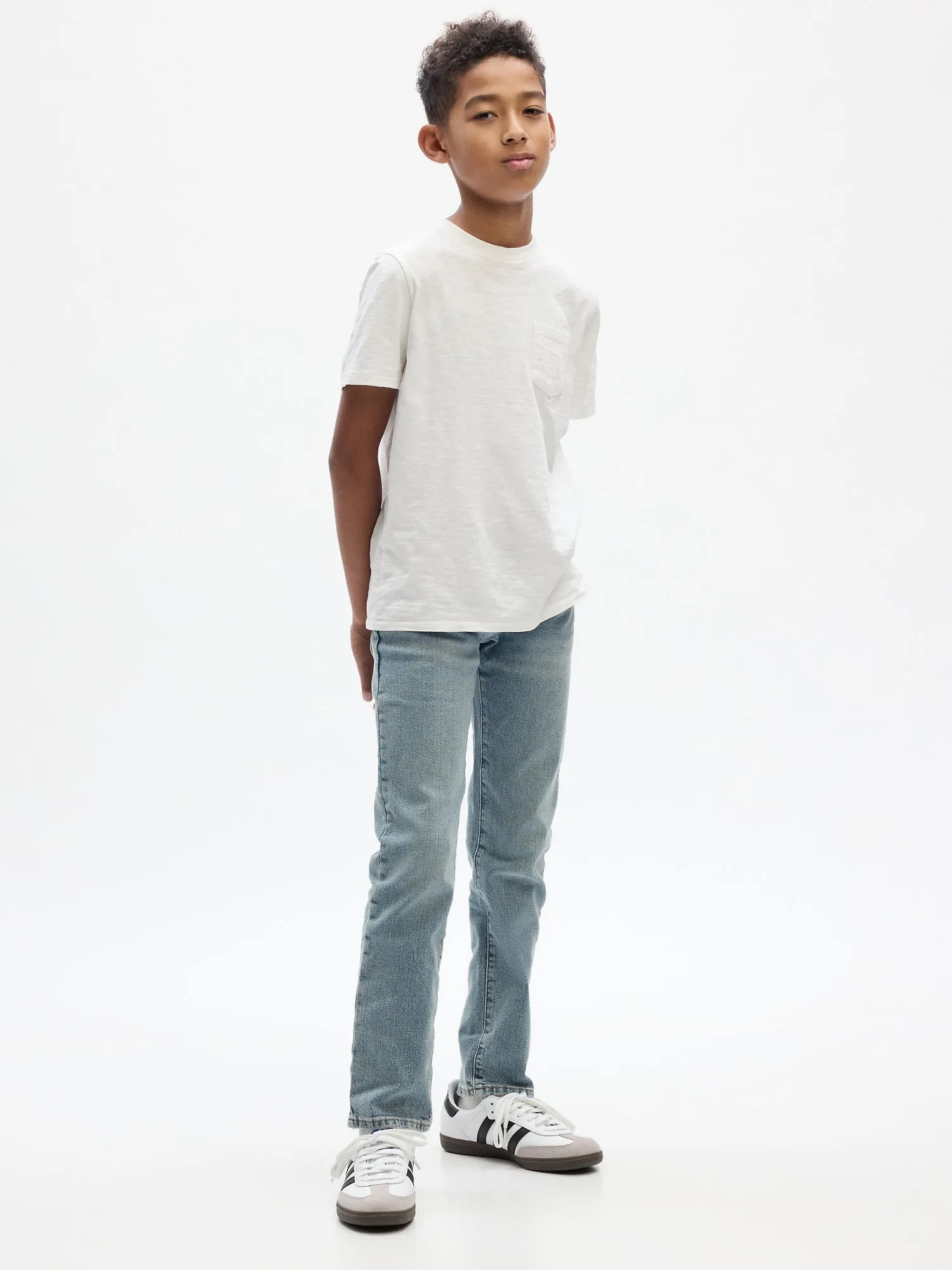 Kids Slim Jeans with Washwell