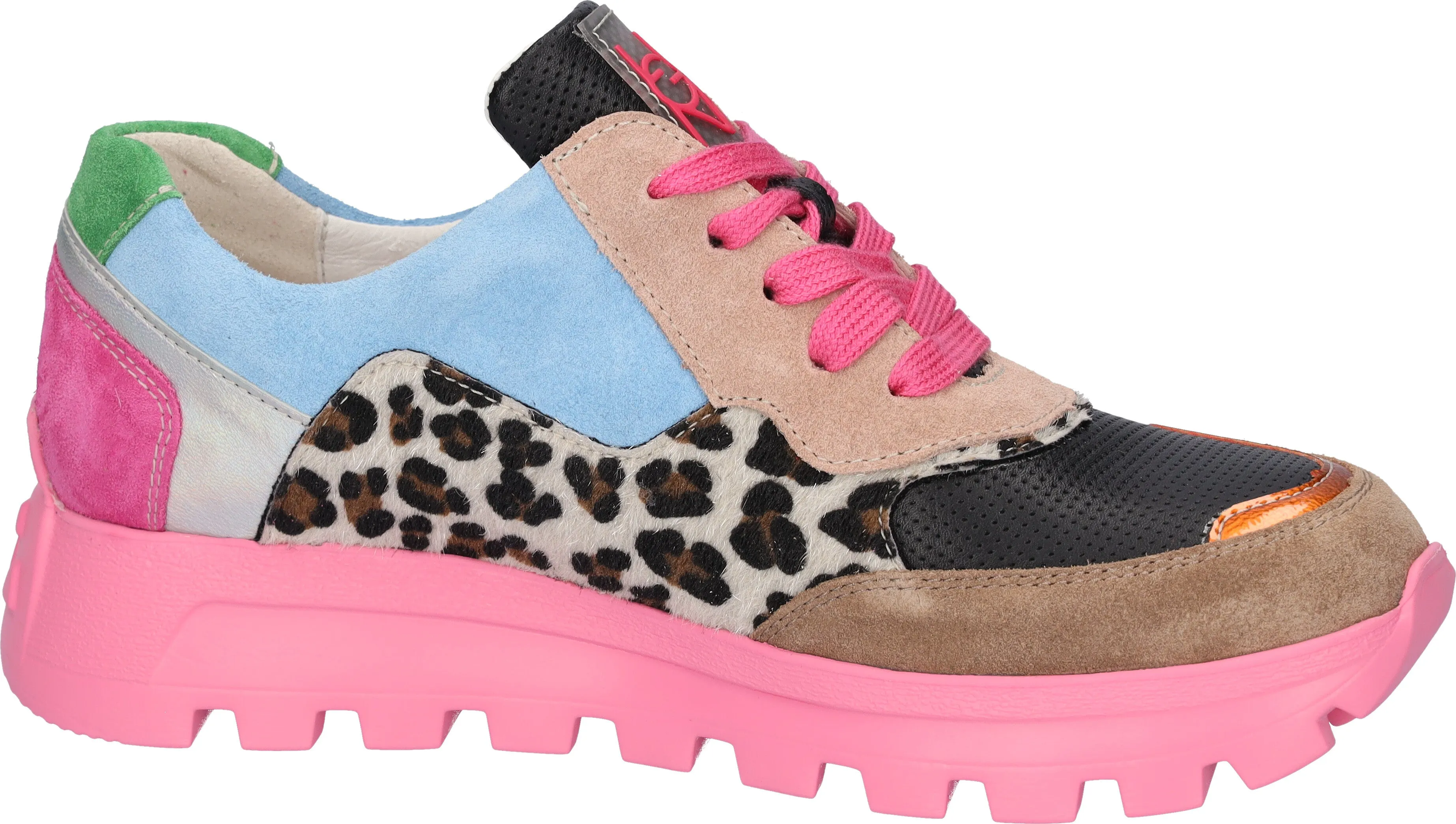 Ladies Waldlaufer Trainers Pink Multi H Fit Ajala 993004 900 087