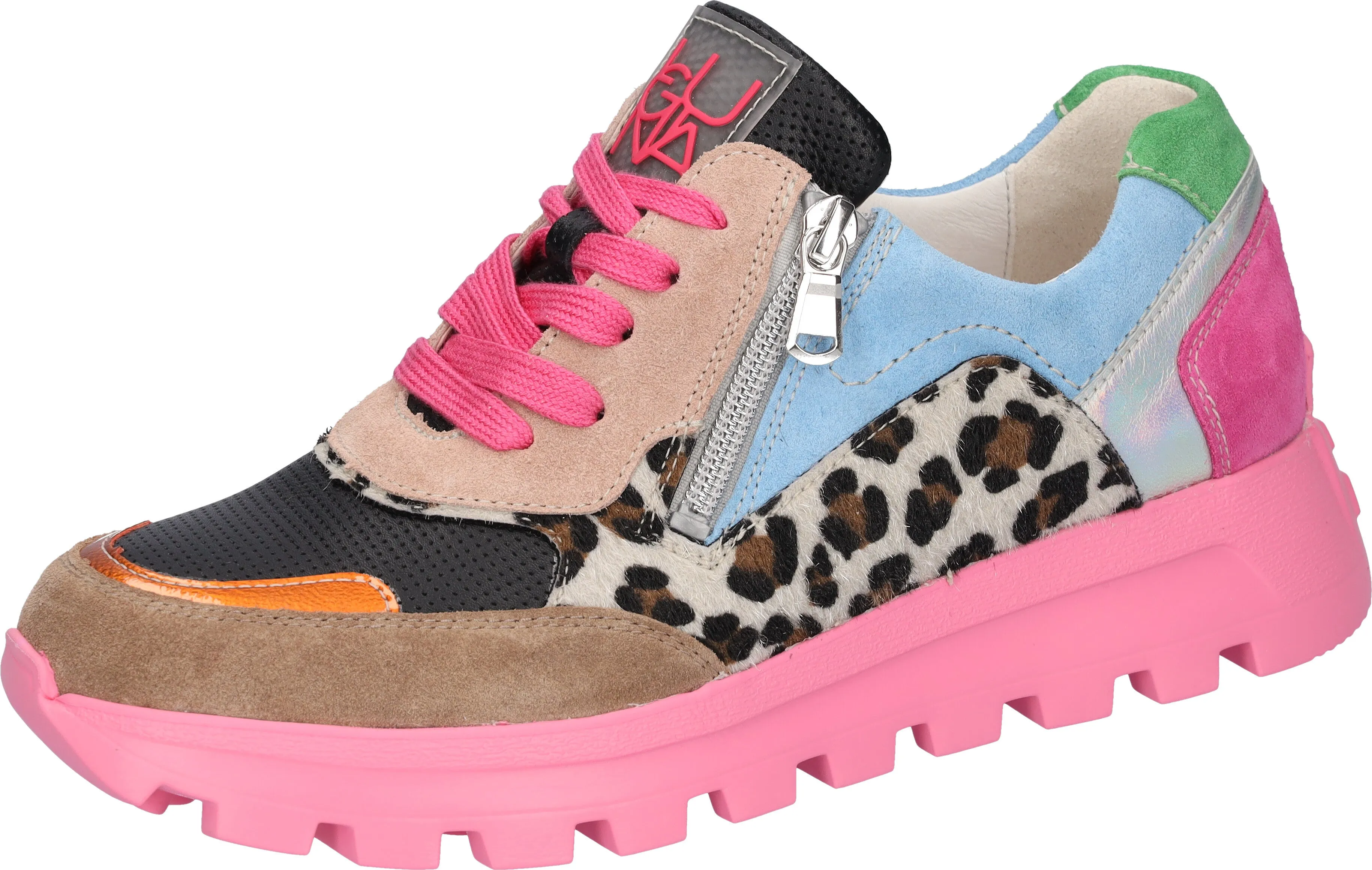 Ladies Waldlaufer Trainers Pink Multi H Fit Ajala 993004 900 087