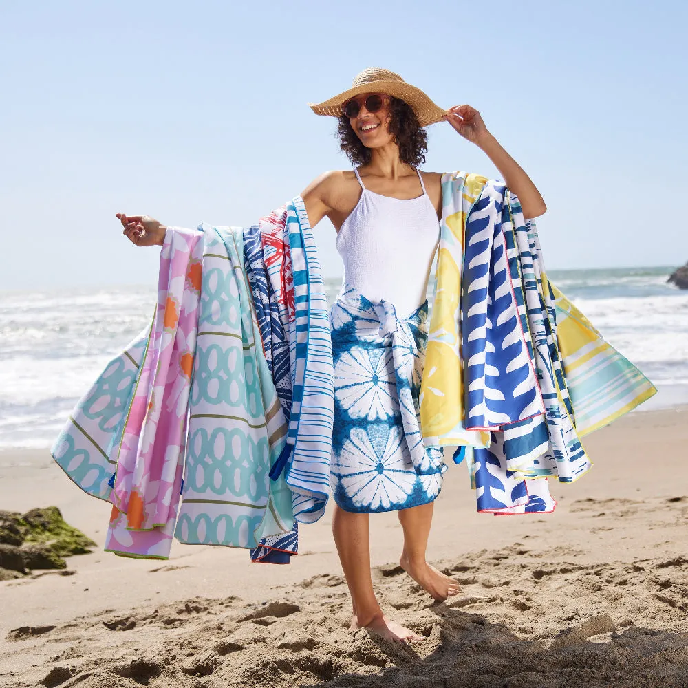 Lemon Slices Reversible Eco Beach Towel