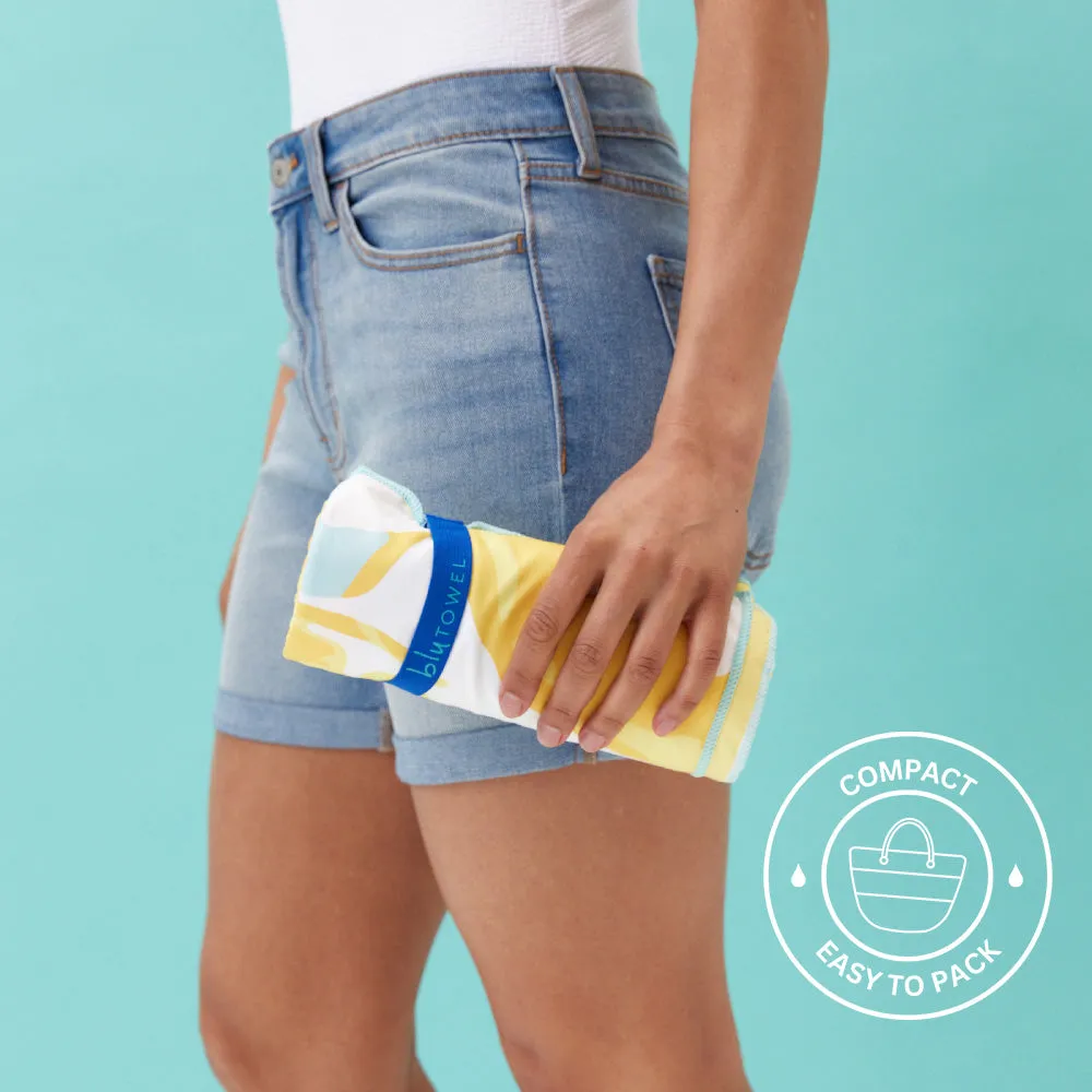 Lemon Slices Reversible Eco Beach Towel