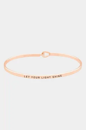 Let Your Light Shine Bracelet-Rose Gold