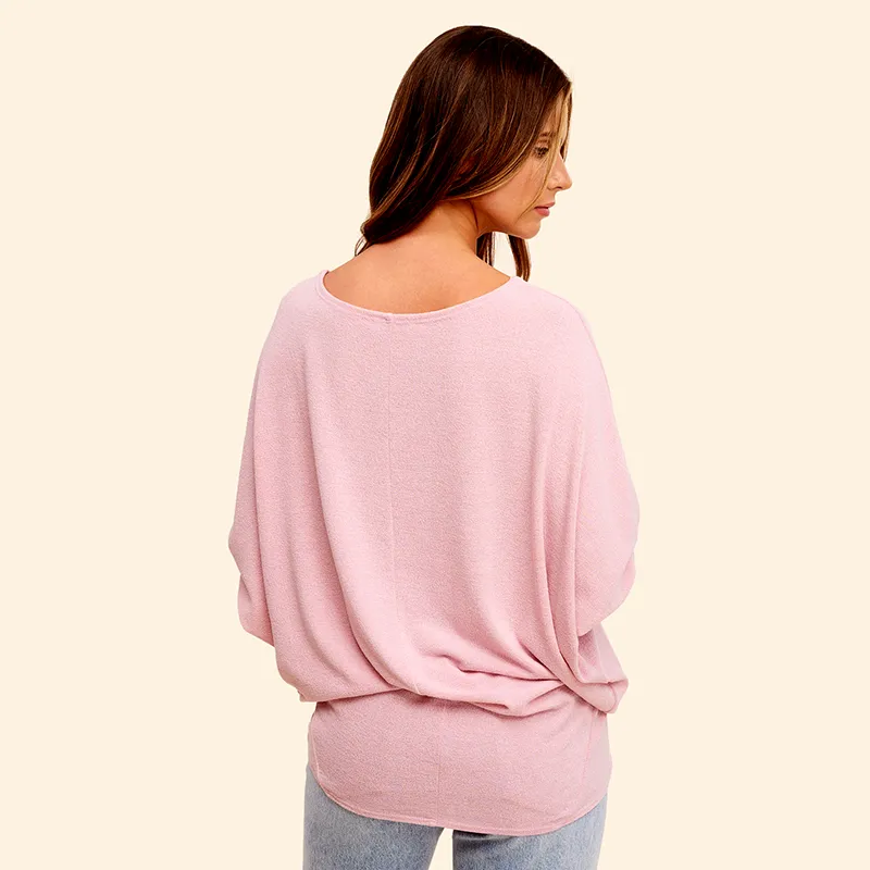 Long Sleeve Cocoon Top