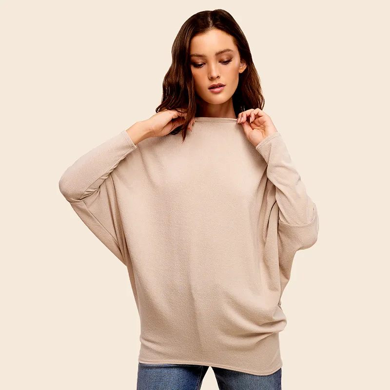 Long Sleeve Cocoon Top